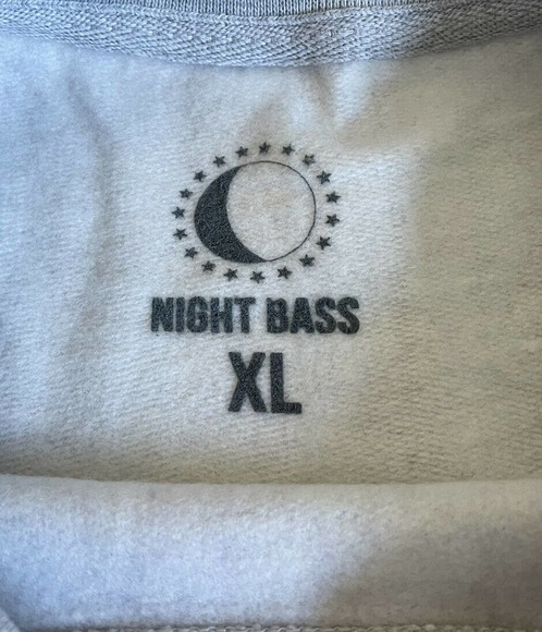 Night Bass University Mens XL Sweatshirt Shorts Set Gray Warm New J9 - Picture 6 of 12